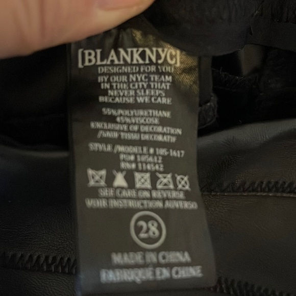 BLANKNYC pleather pants with red tripe on side like New - Picture 10 of 15